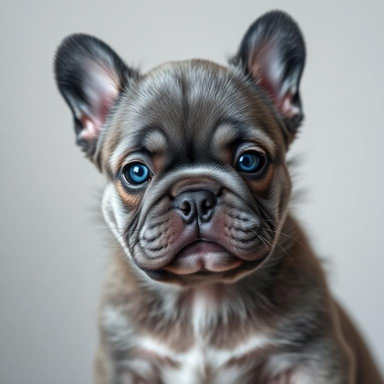 Bulldog Francés Fluffy Blue