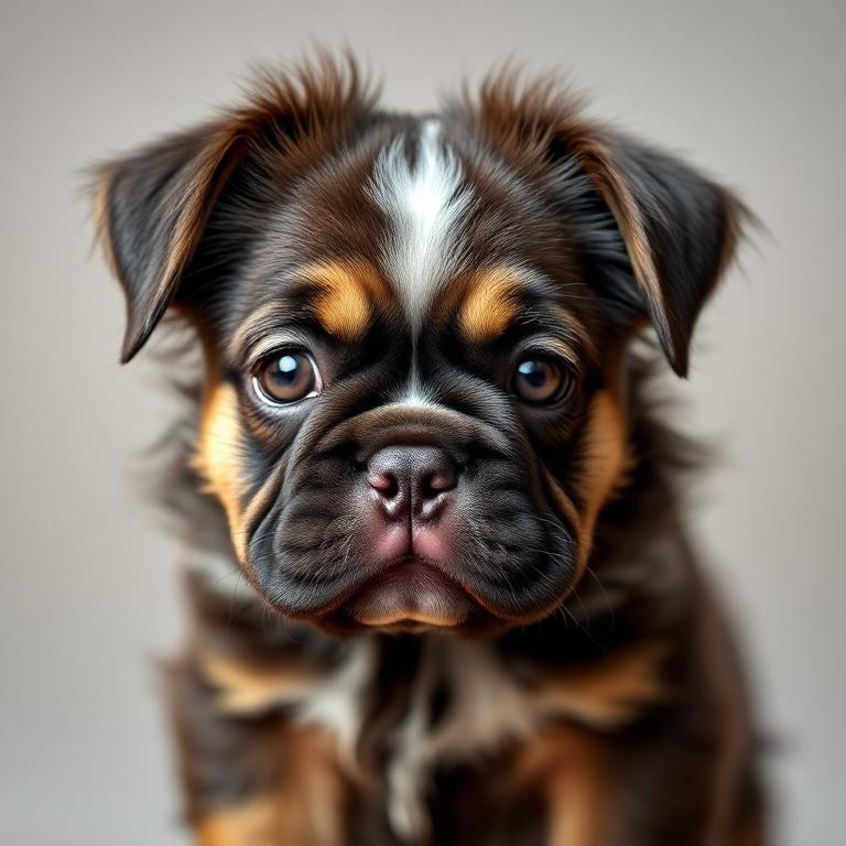 Bulldog Francés Fluffy Choco Merle