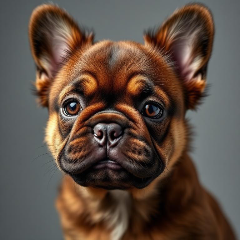 Bulldog Francés Fluffy Chocolate