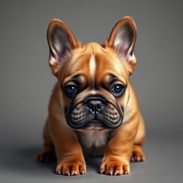 Bulldog Francés Fluffy Fawn