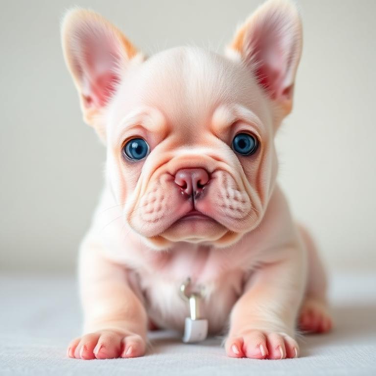 Bulldog Francés Fluffy Pink